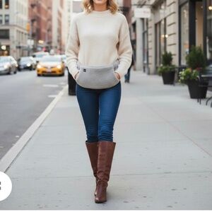 HELIOS HEATED WAISTBAND/HAND WARMER + POWER BANK in Gray - New